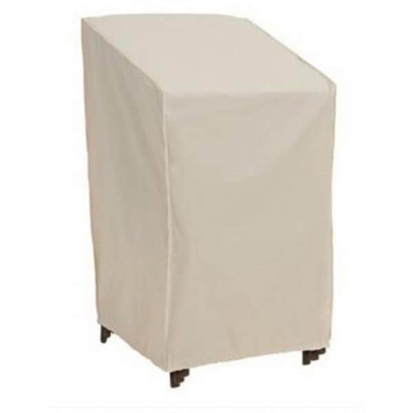 Gardencare 30 x 27 x 48 in. 0.08-75G PP Elastic Taupe Stacked Chair Cover GA3254556 - main